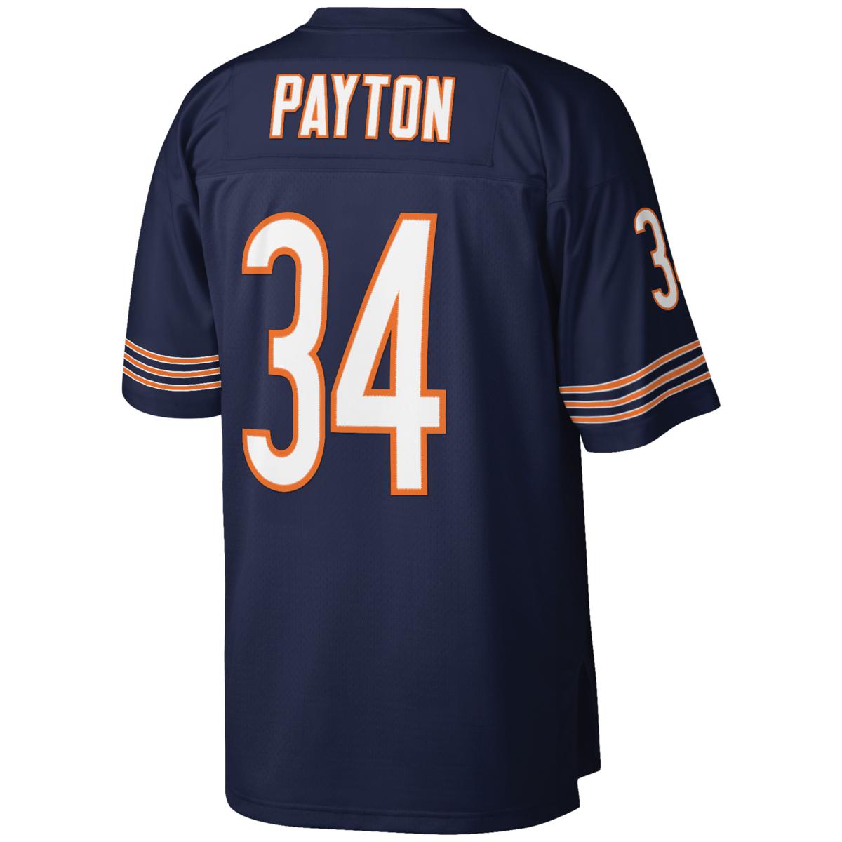 Mitchell And Ness NFL Legacy Jersey Bears Payton Blue Orange (Mens