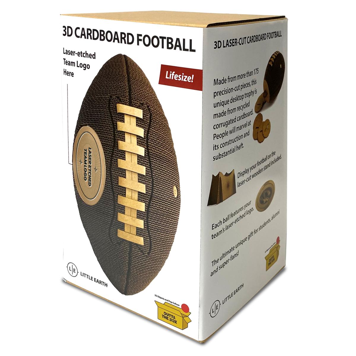 Officially Licensed NFL Pittsburgh Steelers Cardboard 3D Football