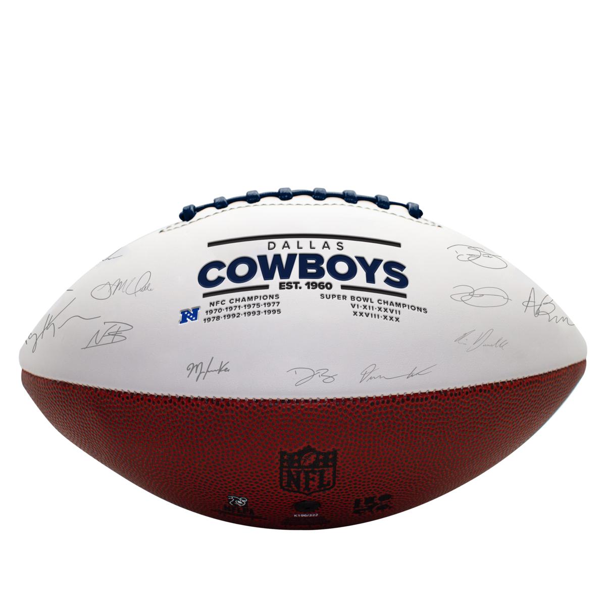 Dallas Cowboys Full Size Official NFL Autograph Signature Series