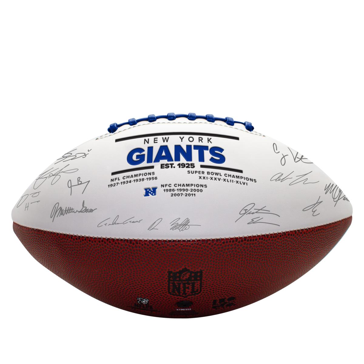 Offically Licensed NFL Signature Football - Giants