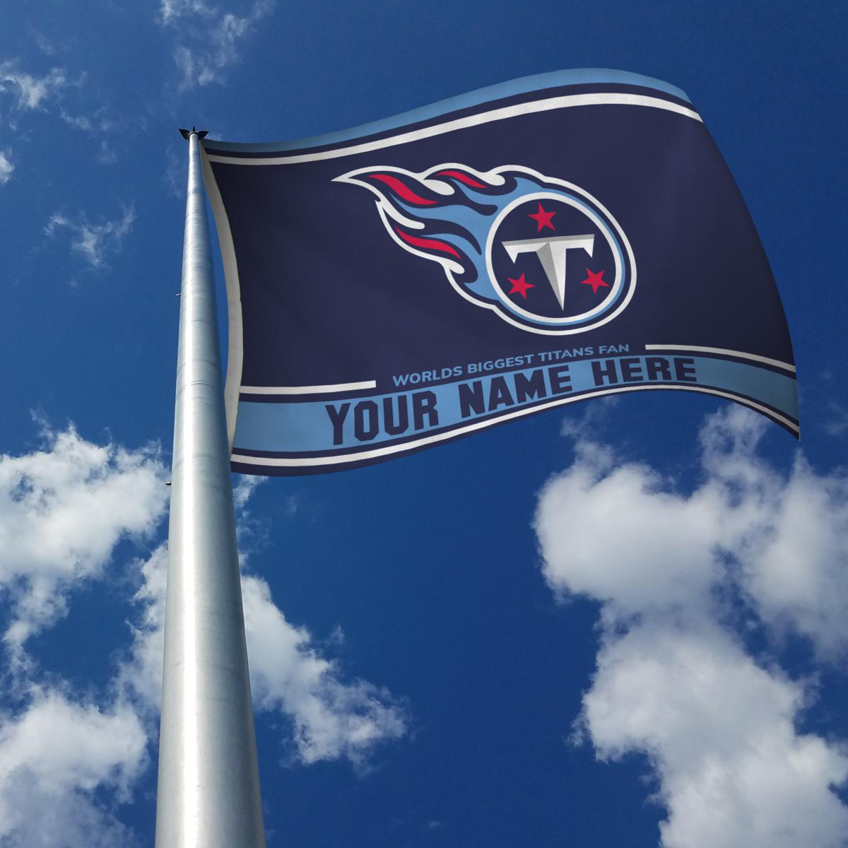 Officially Licensed NFL Tennessee Titans Personalized Banner Flag -  20649447, HSN