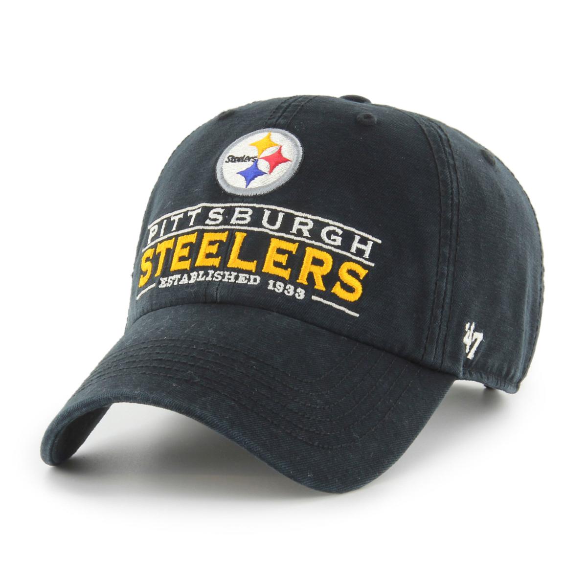 Pittsburgh Steelers '47 Adjustable Trucker Hat - Black