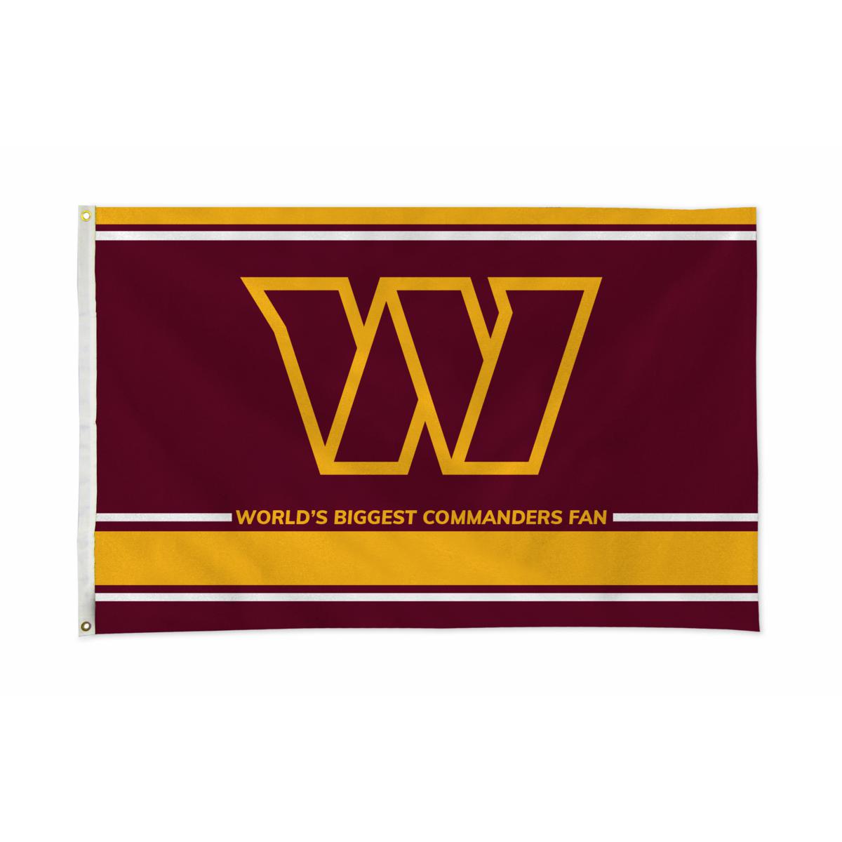 Officially Licensed NFL Washington Commanders Personalized Banner Flag