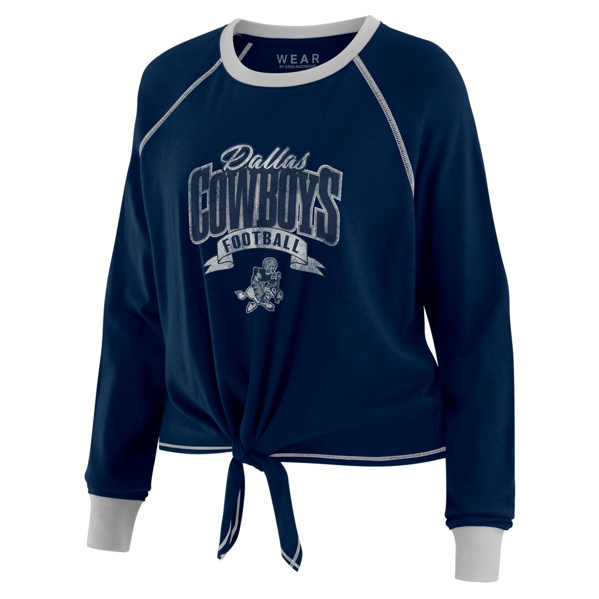 Officially Licensed NFL WEAR by Erin Andrews Tie-Front Long Sleeve