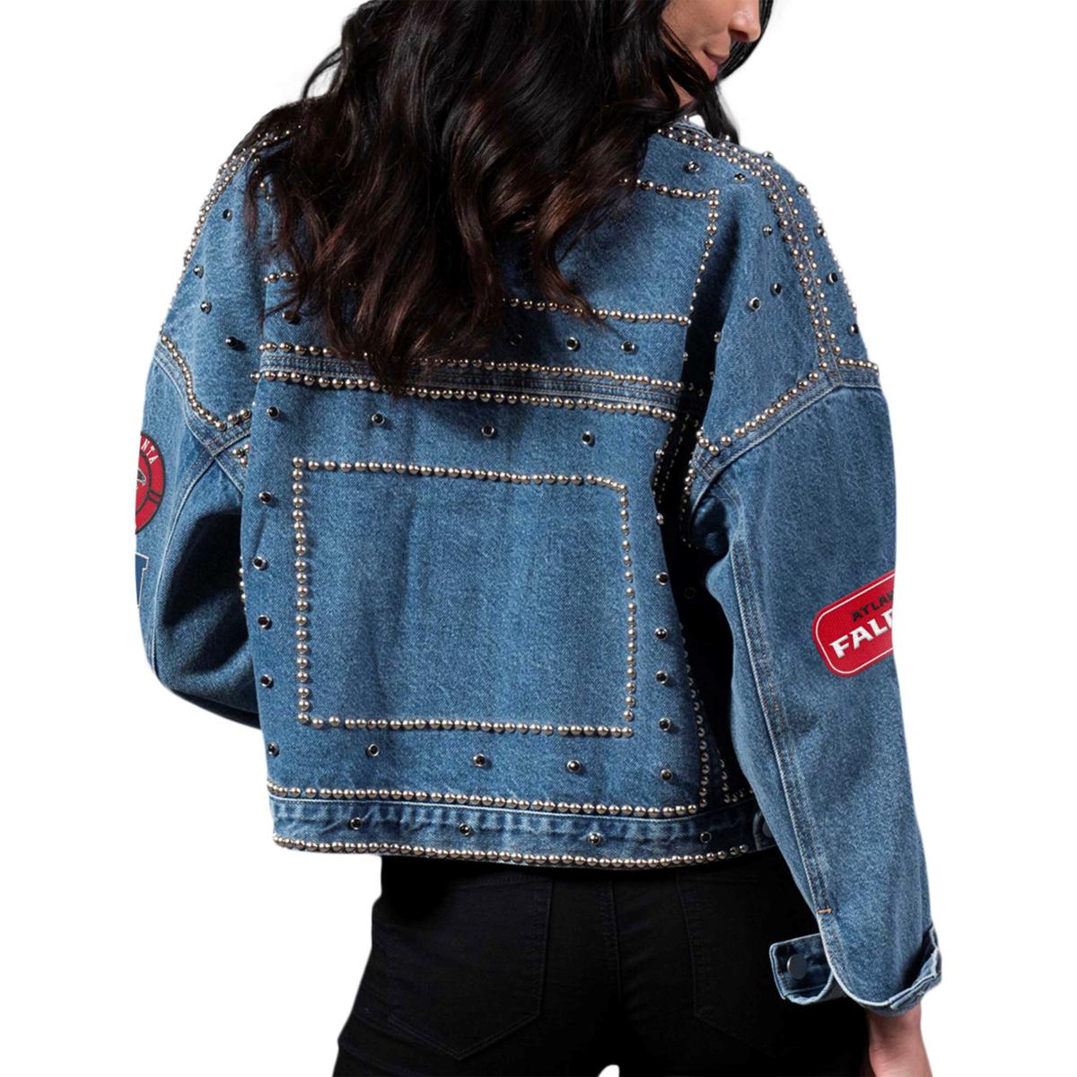 Custom NFL Inspired Patriots Denim Jacket 