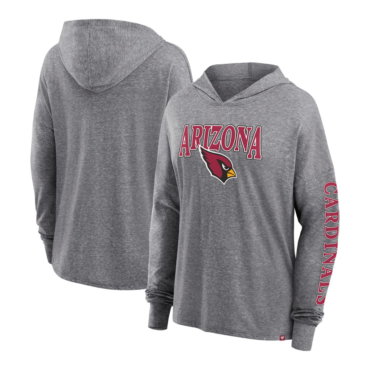 Nike Women's Team (NFL Arizona Cardinals) Pullover Hoodie in Grey, Size: Small | NKZE07F9C-06G