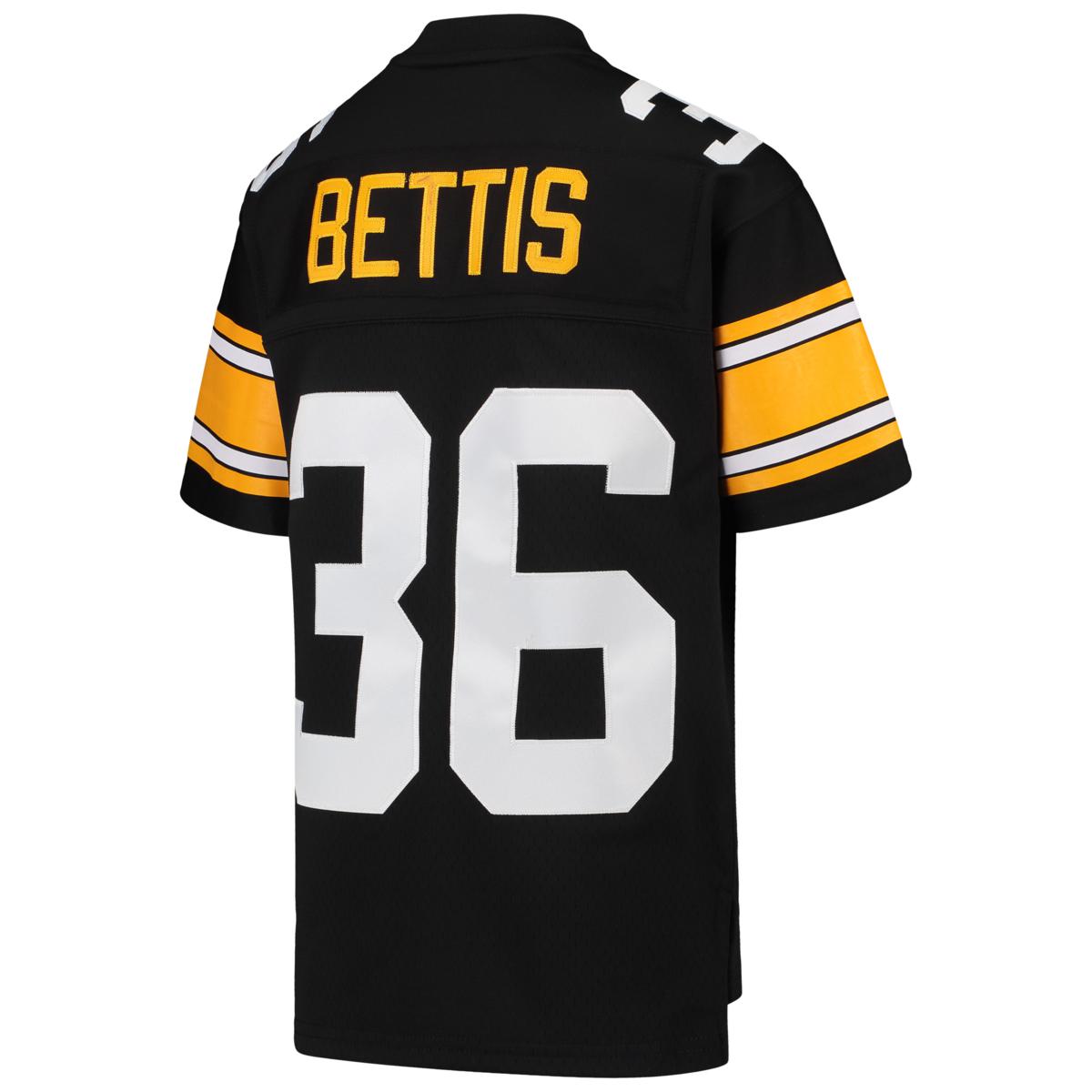 Mitchell And Ness NFL Legacy Jersey Steelers Bettis Black Yellow (Mens)