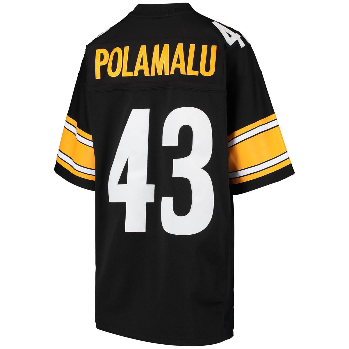 troy polamalu white jersey