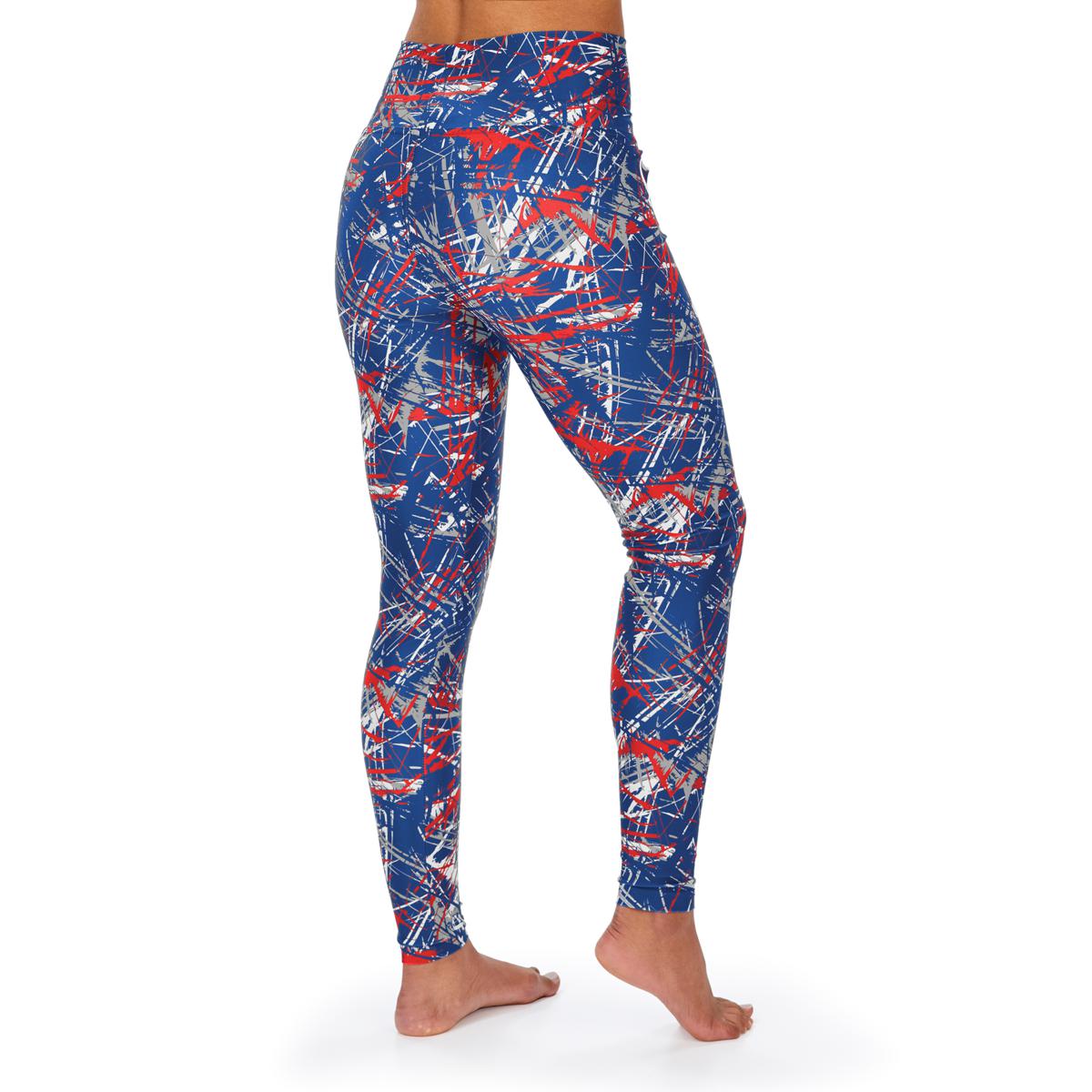 Zubaz NFL Women's Buffalo Bills Viper Snake Detail Leggings – Fanletic