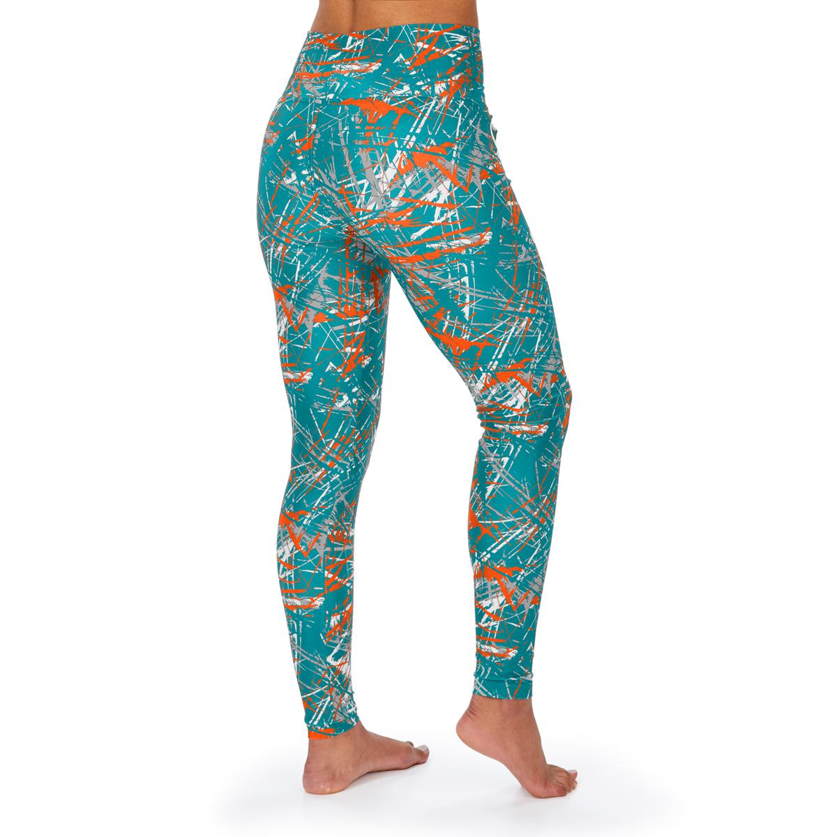 Miami Dolphins Football Uniform Yoga Sports Leggings