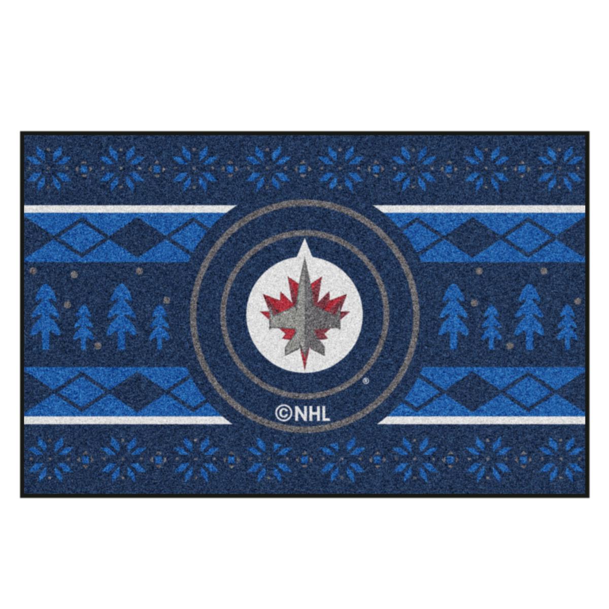 Winnipeg Jets Holiday Sweater Starter Mat