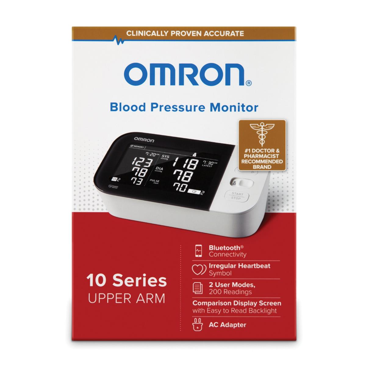 Omron Silver Blood Pressure Monitor Upper Arm Cuff Digital Bluetooth  Accuracy