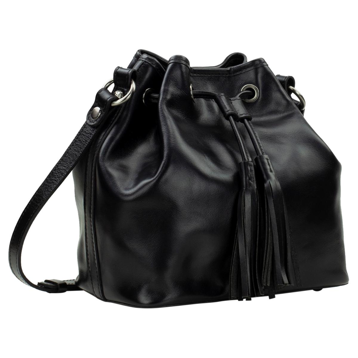 Patricia Nash Black Leather Bucket Shoulder Bag Patricia Nash bucket bag | Mercari main image 3