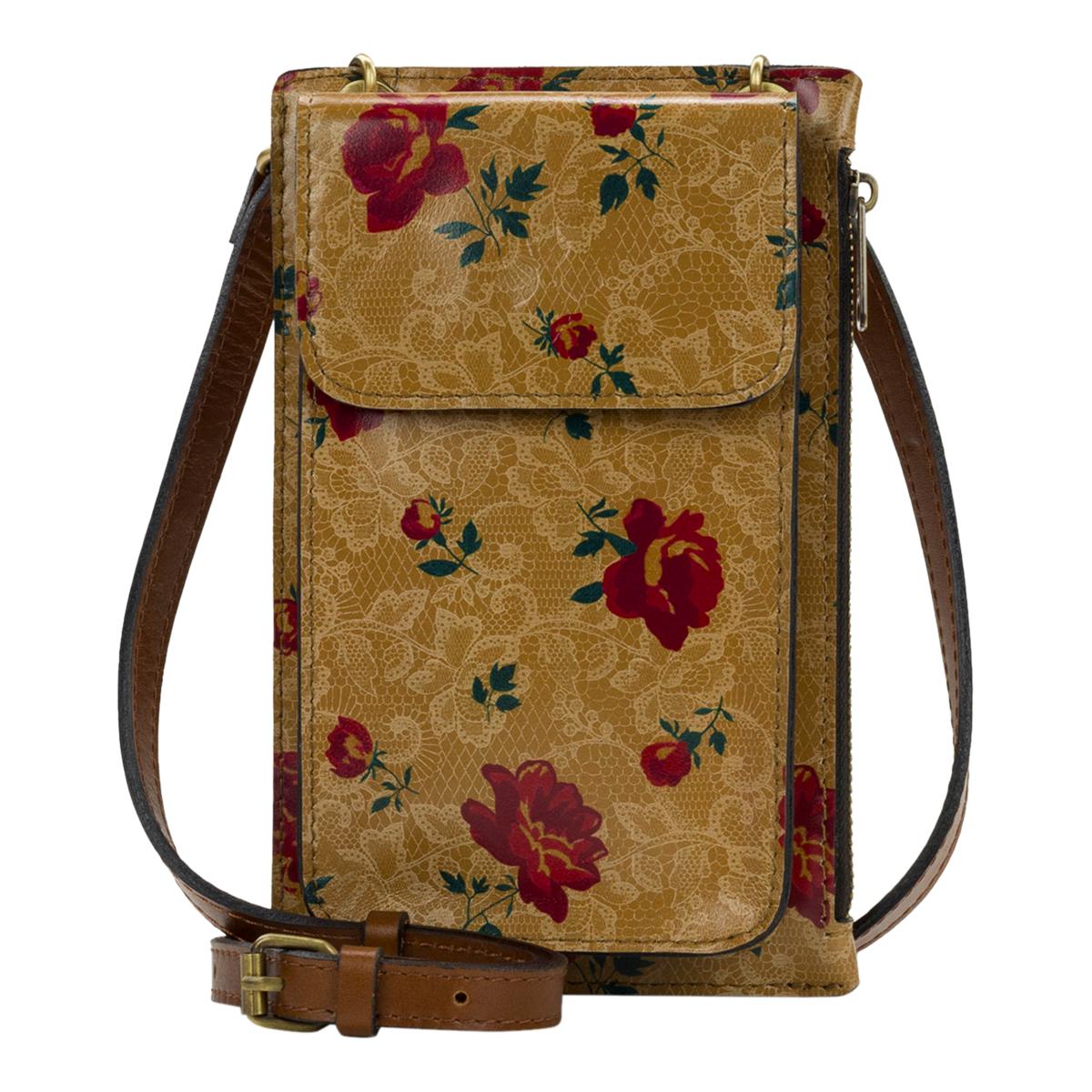 Patricia Nash Chiavella Leather Phone Crossbody with RFID Patricia Nash Chiavella Leather Phone Crossbody with RFID