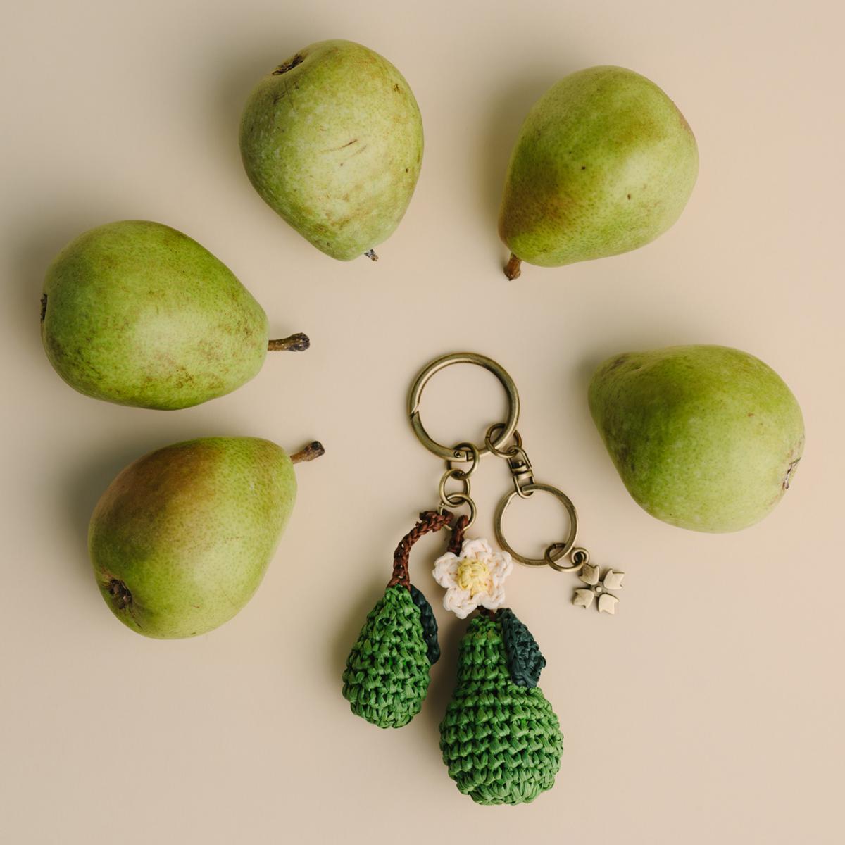 Patricia Nash Crochet Raffia Lemon Bag Charm | HSN