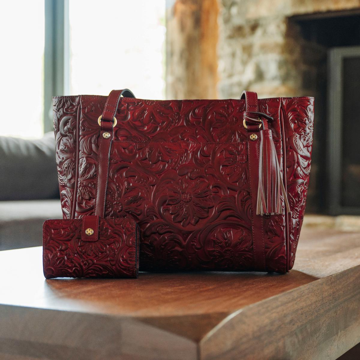 Patricia Nash Mariella Leather Tooled Tote