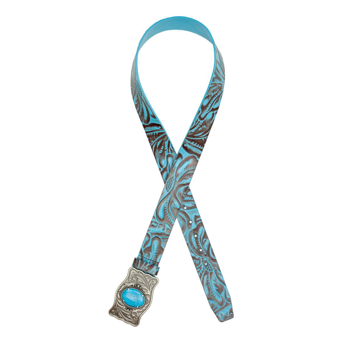 Patricia Nash tooled turquoise belt NWT Turquoise Stone Tooled Belt – TGC Brands main image 2