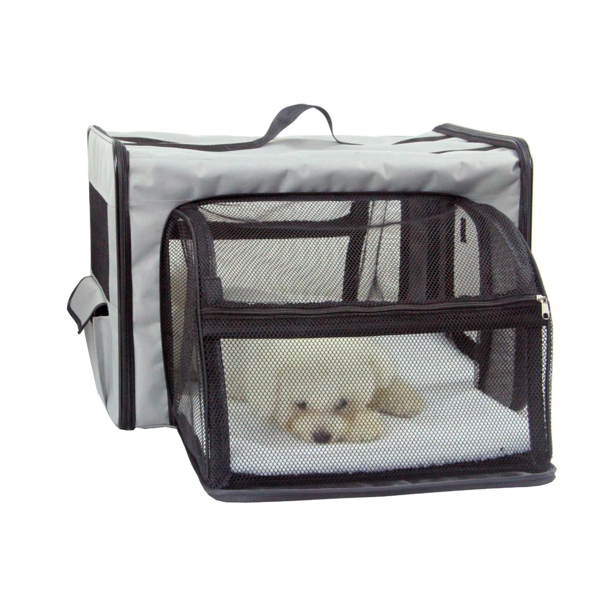 Pet Life Circular Perforated Hard Shell Collapsible Pet Carrier