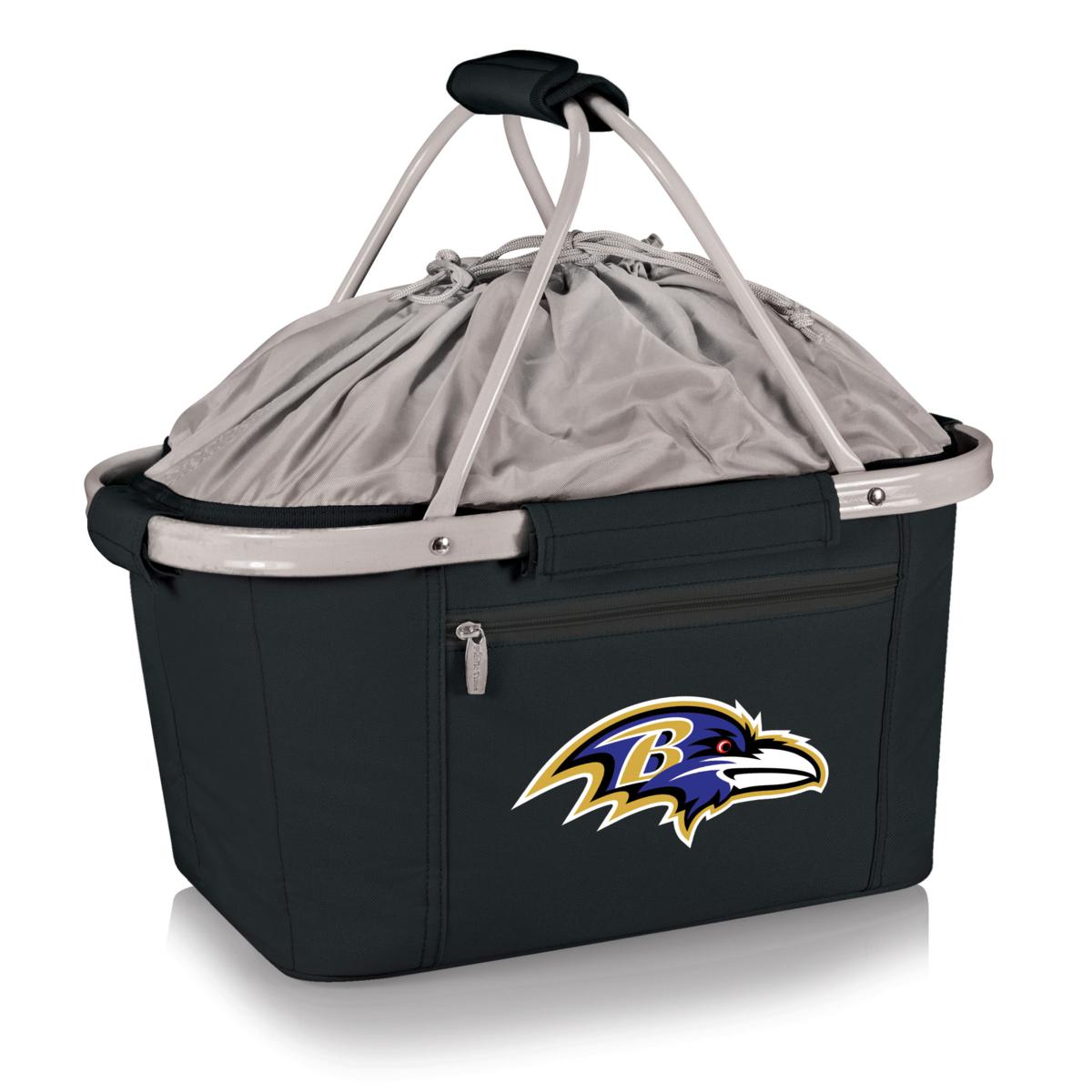 Picnic Time Baltimore Ravens Metro Basket Black