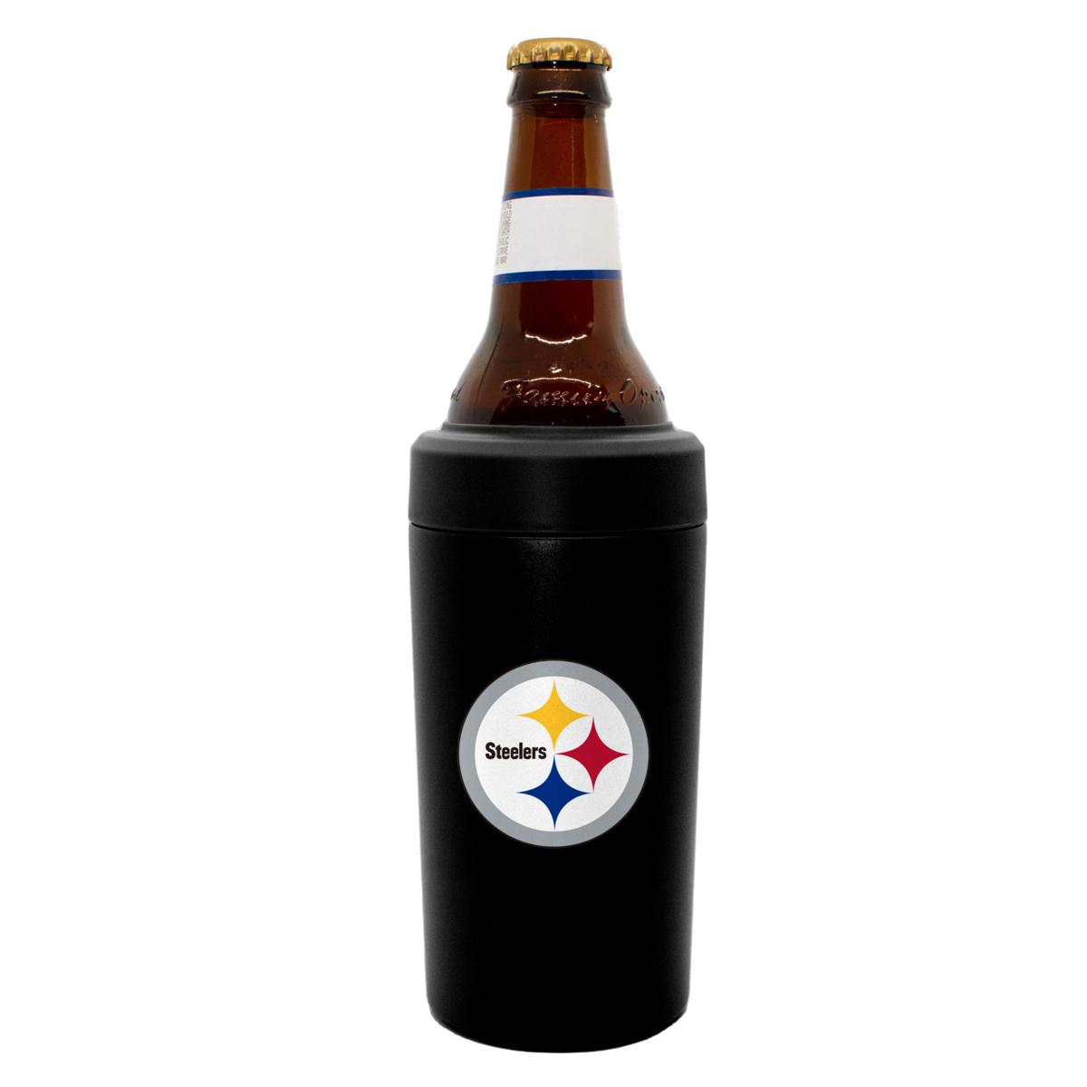 Football Can & Bottle Holder Insulator Beverage Huggie Cooler (Pittsburgh  (Steelers) - Jersey/Logo)