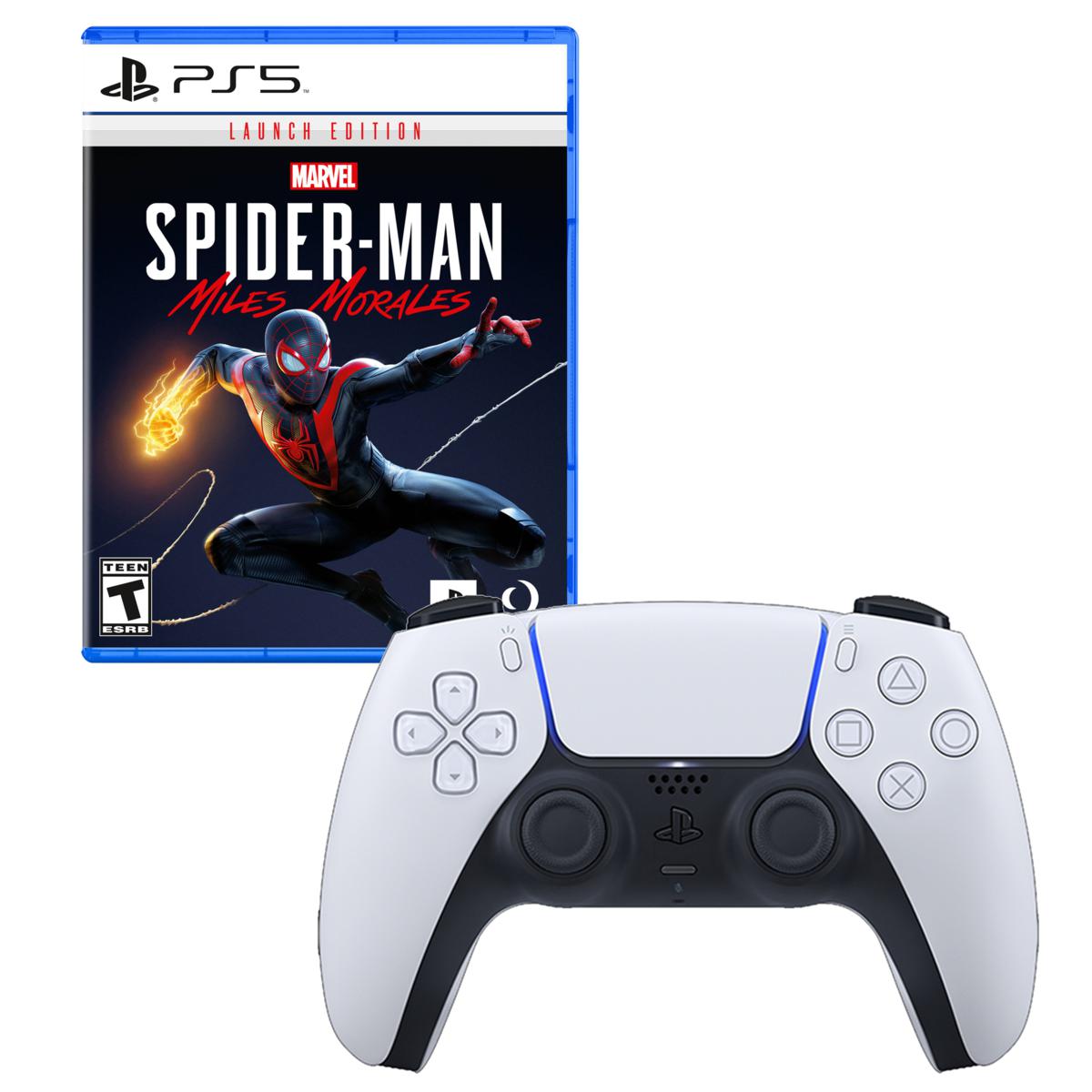 PS5 DualSense Controller & Marvel's Spider-Man: Miles Morales Game