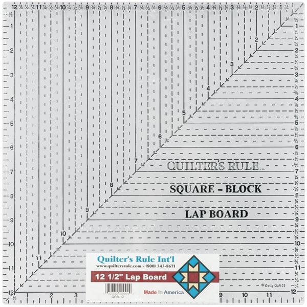 Quilter's Rule Square Block Lap Board