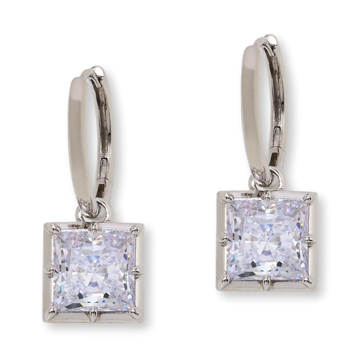 drop♡beauty Radiance by Absolute™ 9.66ctw Princess Cut Drop Earrings | HSN