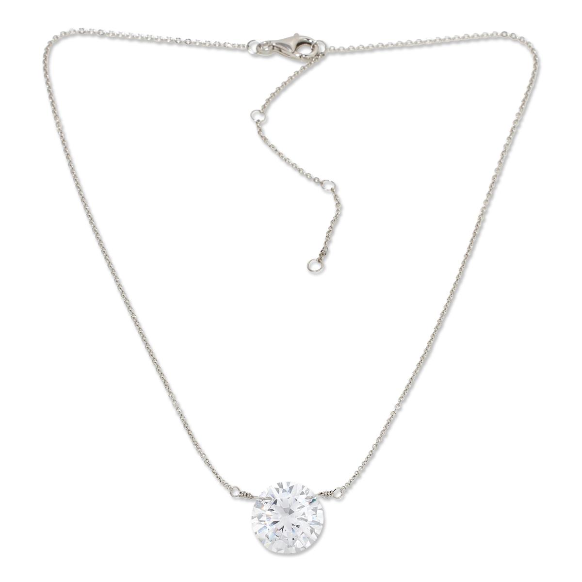 Radiance by Absolute™ Floating Stone Solitaire Pendant with