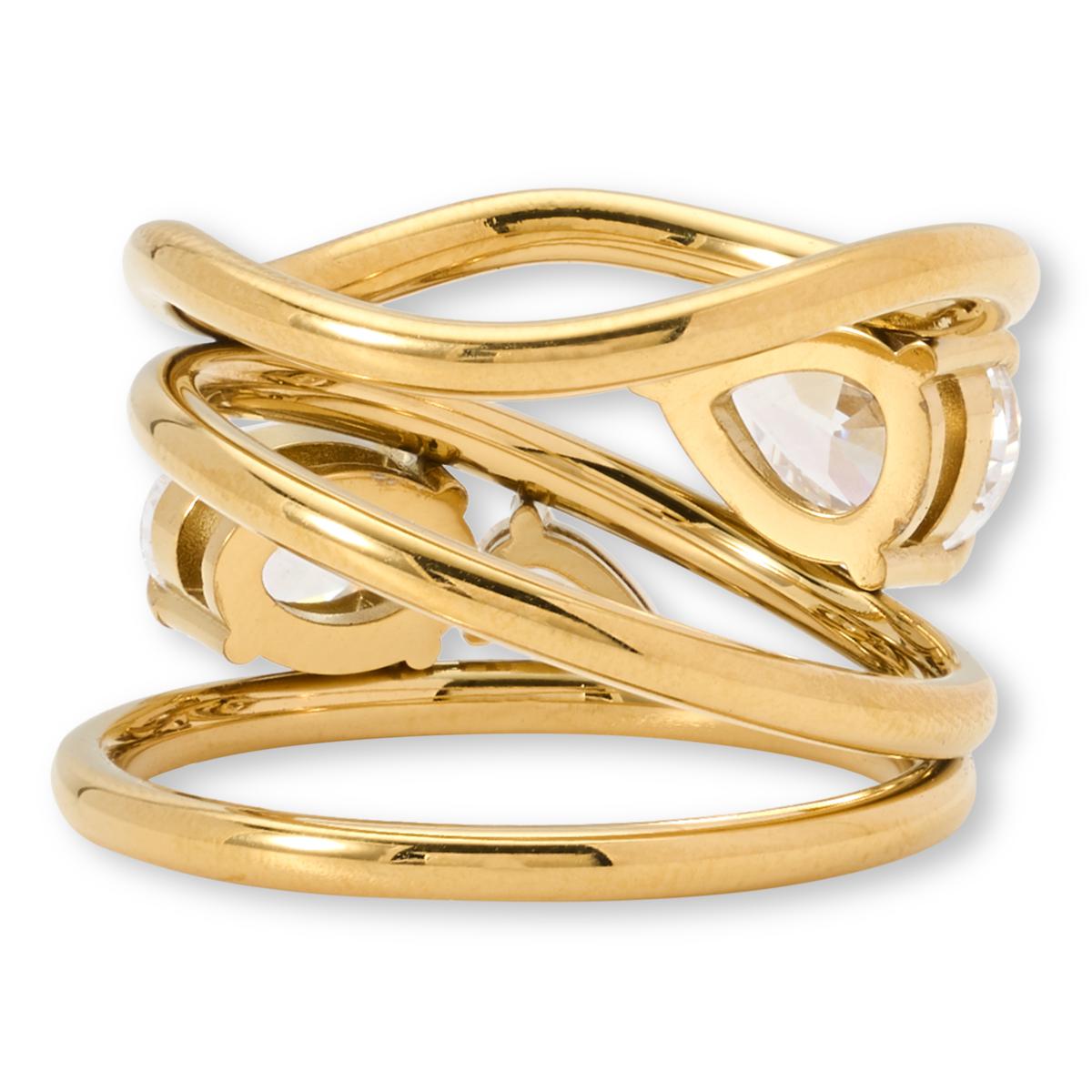 Radiance by Absolute™ Triple Wire Illusion Ring | HSN