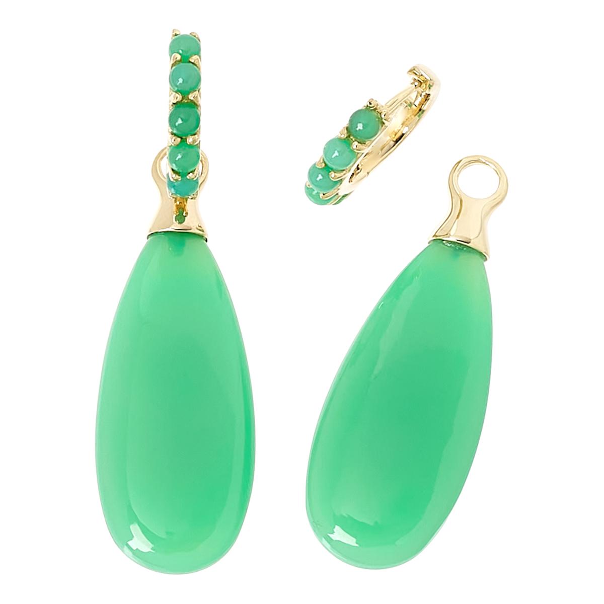 Rarities Gold Plated Chalcedony Earrings