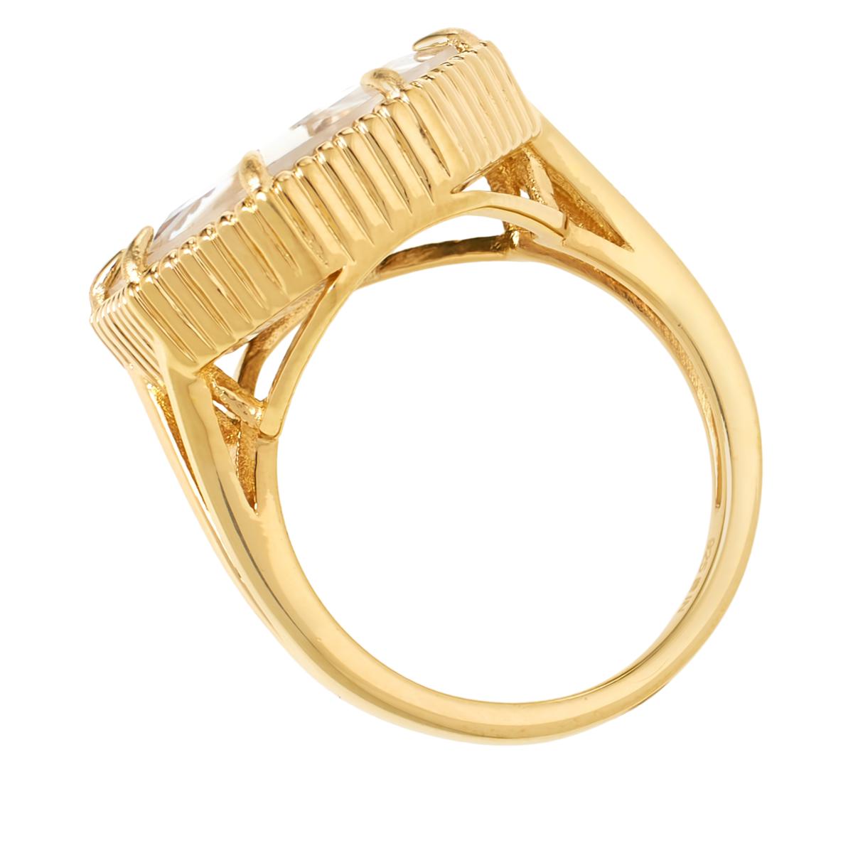 Rarities Gold-Plated Diamond Shaker Ring