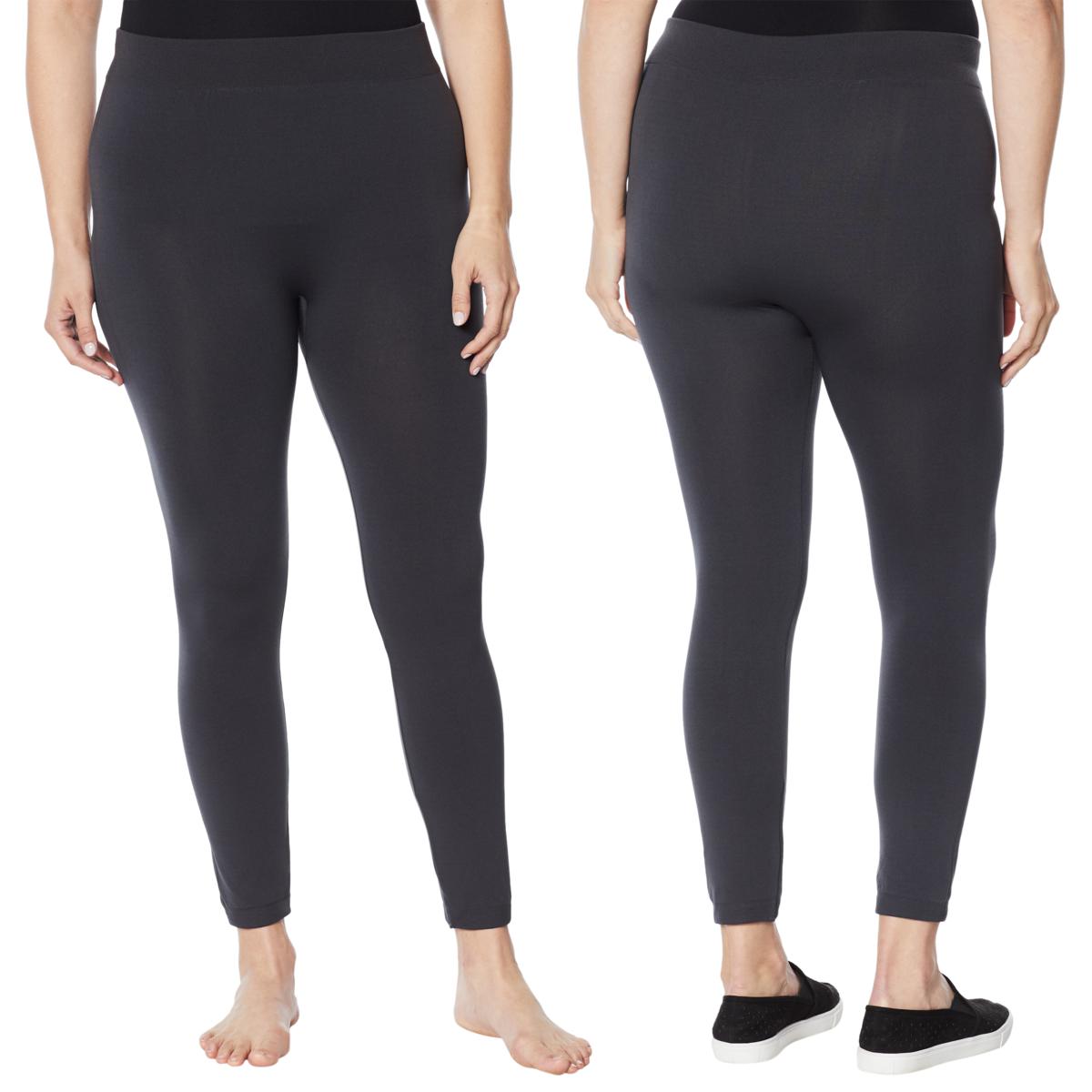 Rhonda Shear 2pack Fleece Lined Legging 10081429 HSN