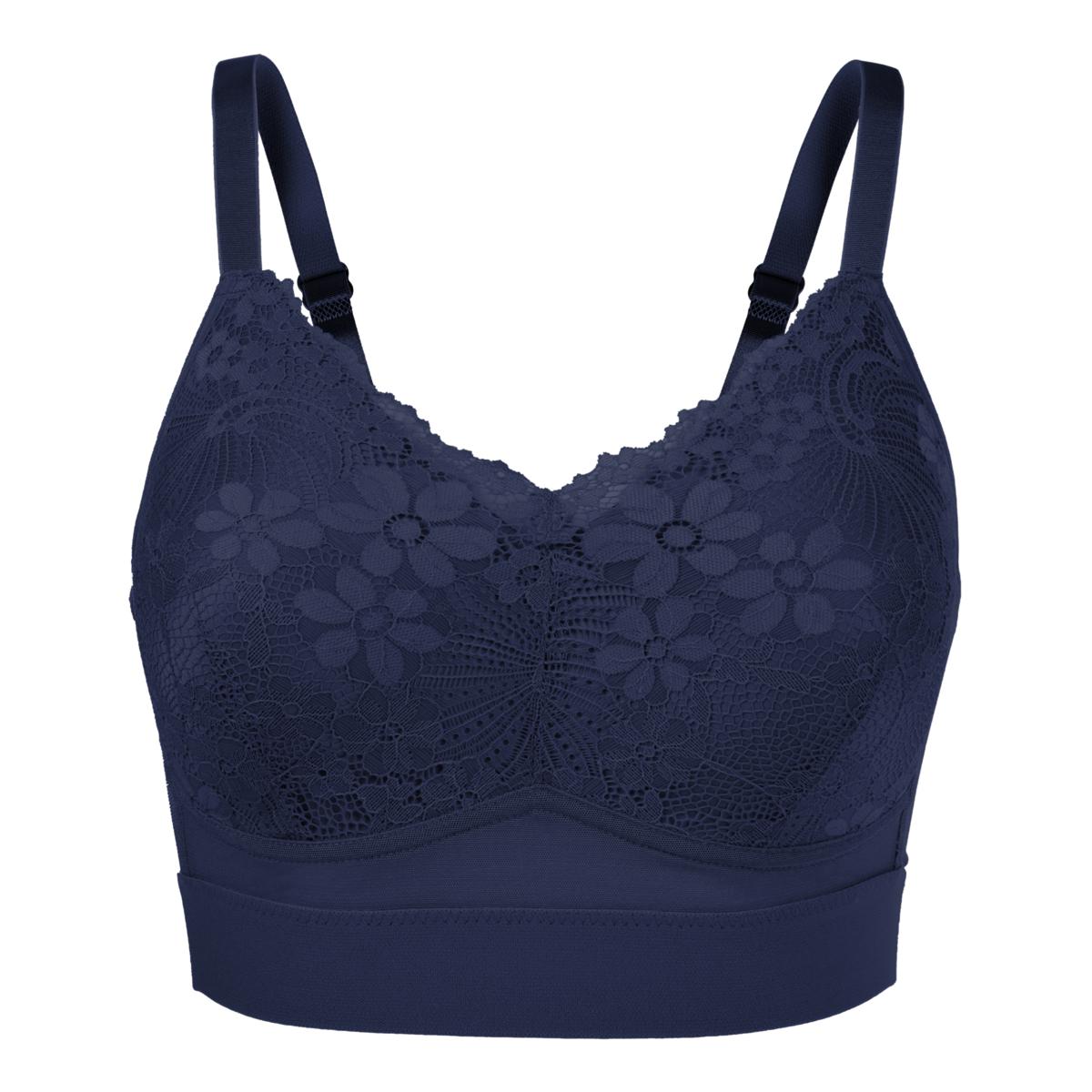 Rhonda Shear 2-pack Molded Cup Bra with Lace Overlay | HSN