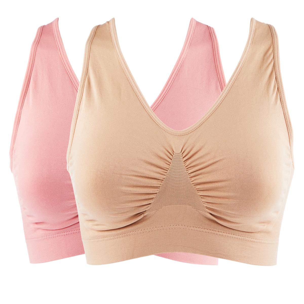 Rhonda Shear 2 Pack Seamless Racerback Ahh Bra 20602962 Hsn 7526