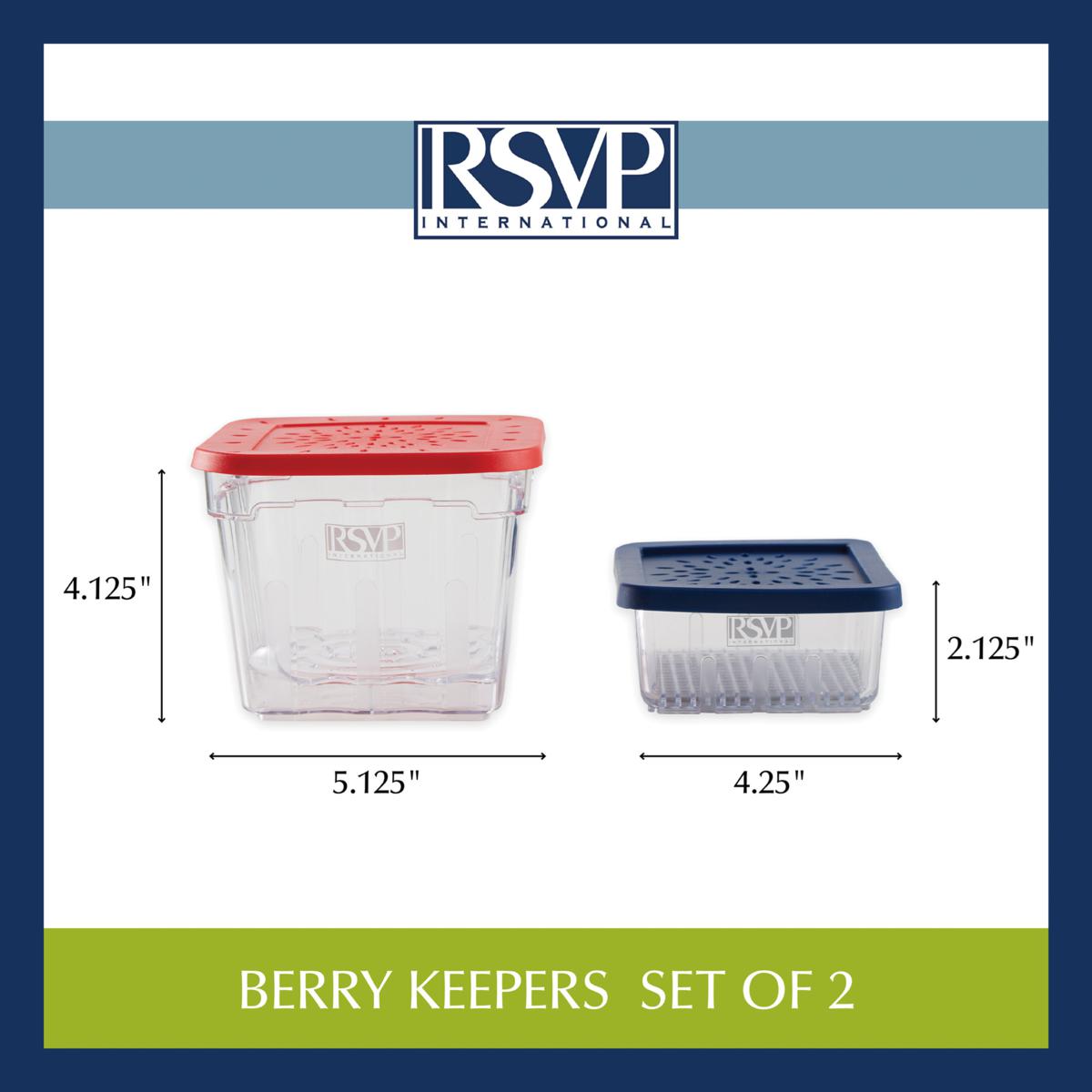  KECHEN Berry Keeper Colander, Fruit Keeper Box Bowl