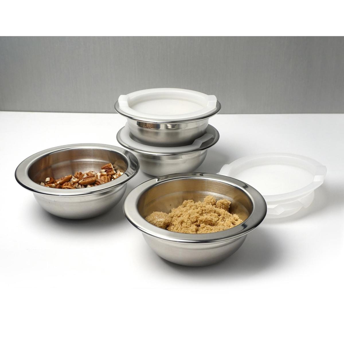 Chef Jet Tila 6pc Microwave-Safe Stainless Steel Bowls with Lids