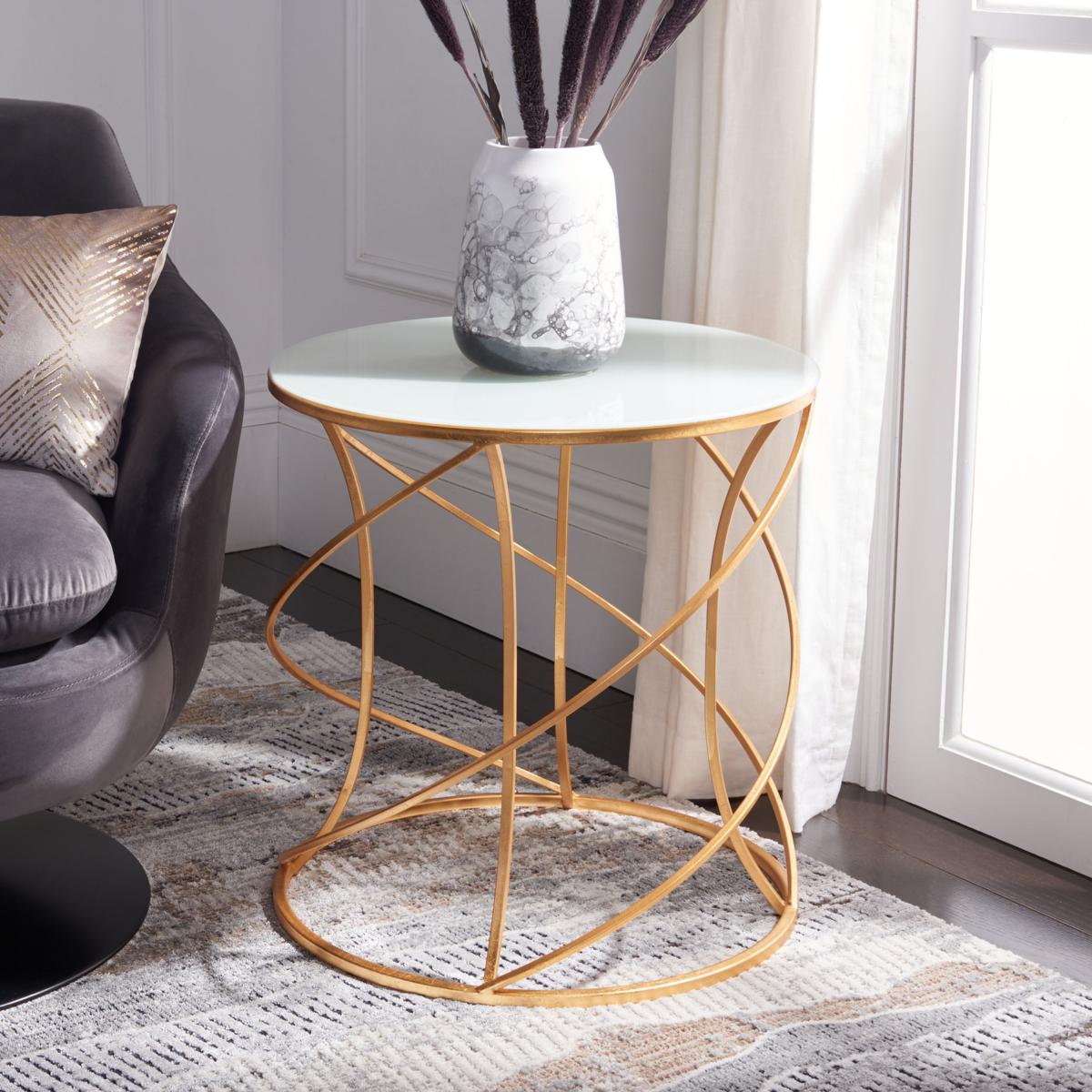 Gold accent table deals decor