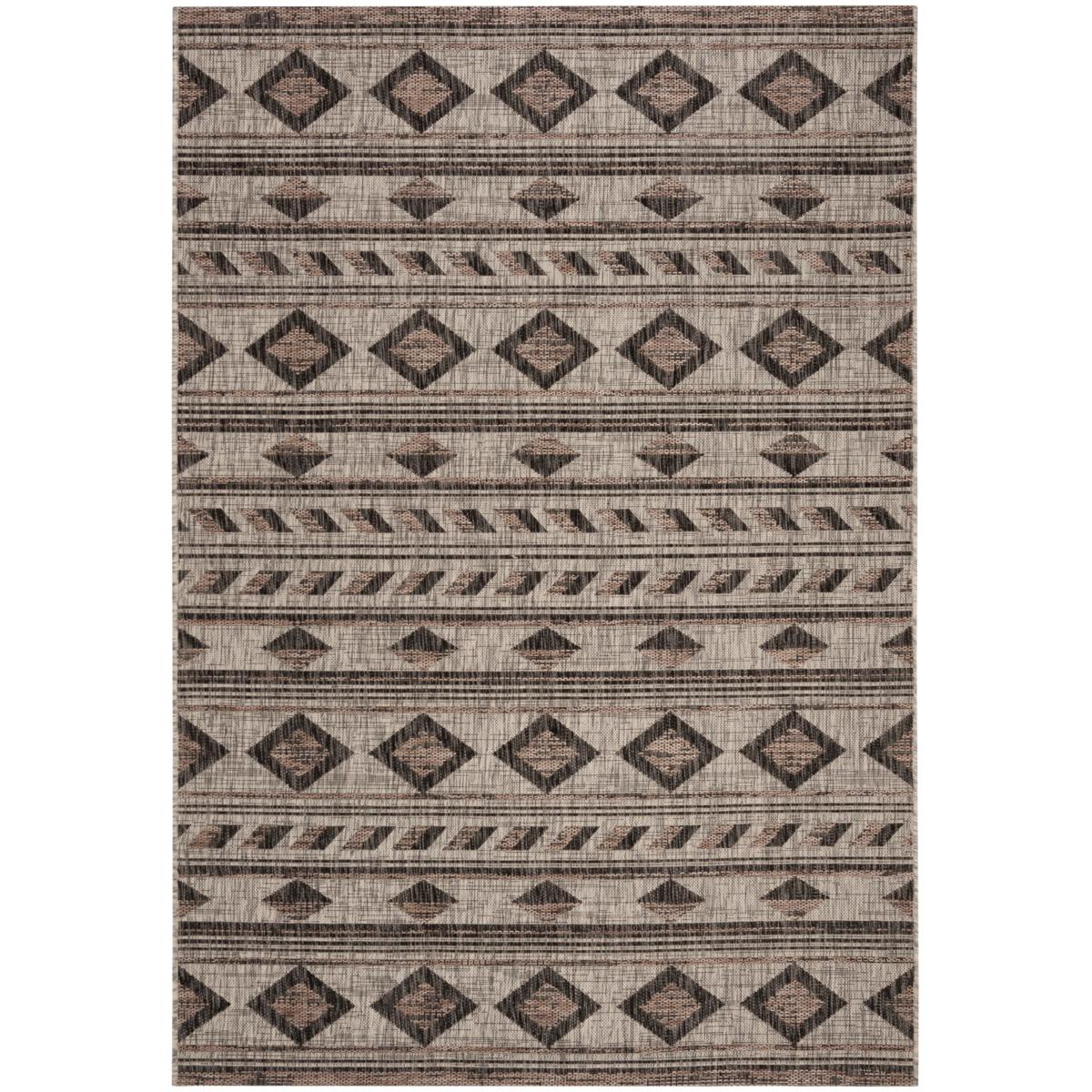 Safavieh Courtyard, Grey / Black, 2' x 3'-7, Area Rug