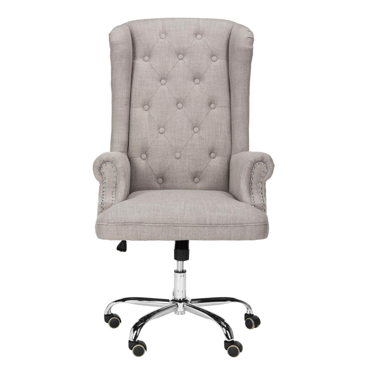 linen office chair with arms