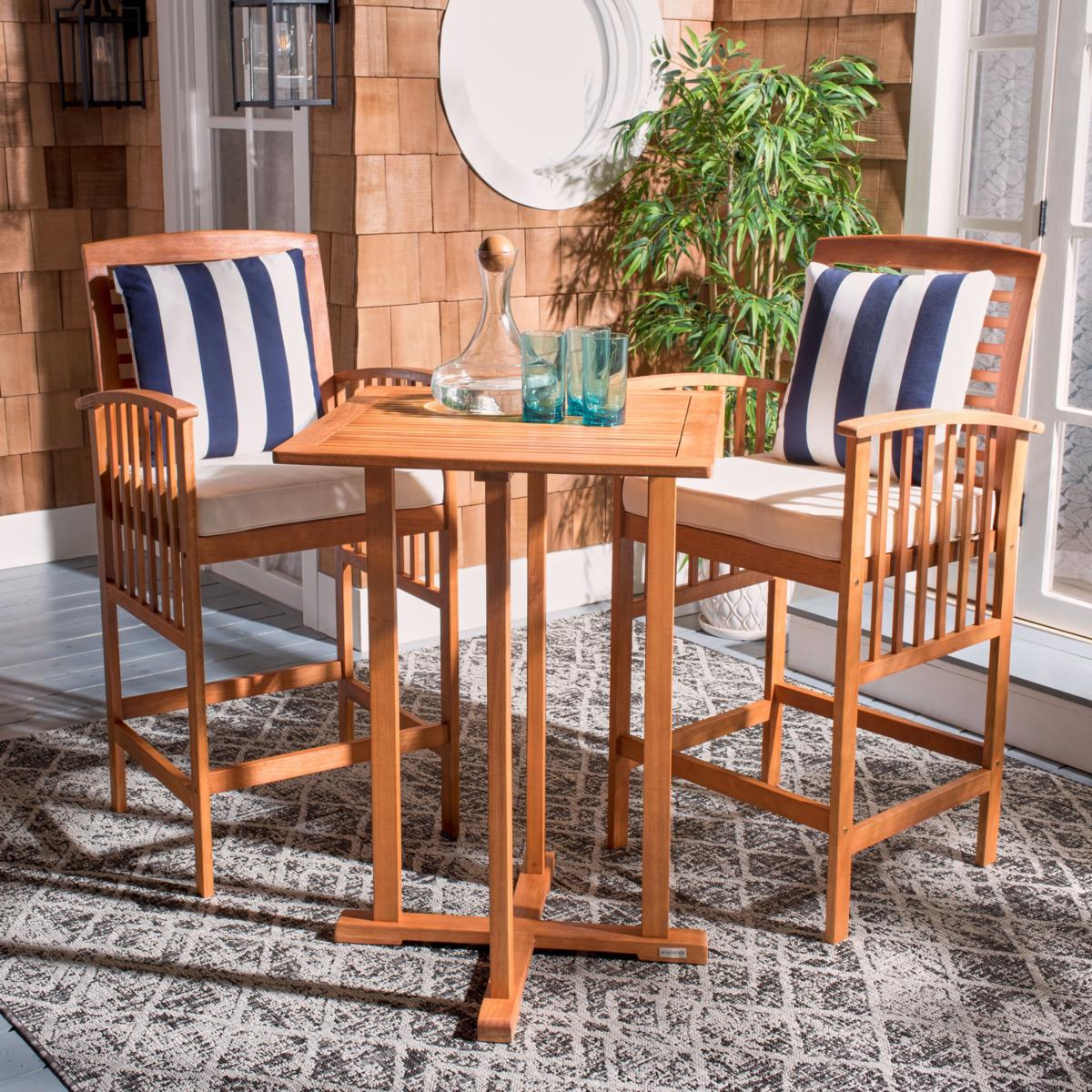Safavieh Pate 3 piece Bar Table Bistro Set