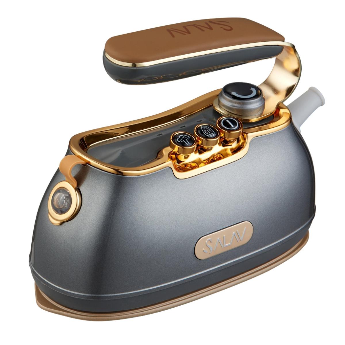 SALAV Retro Edition Duopress Steamer and Iron, Titanium