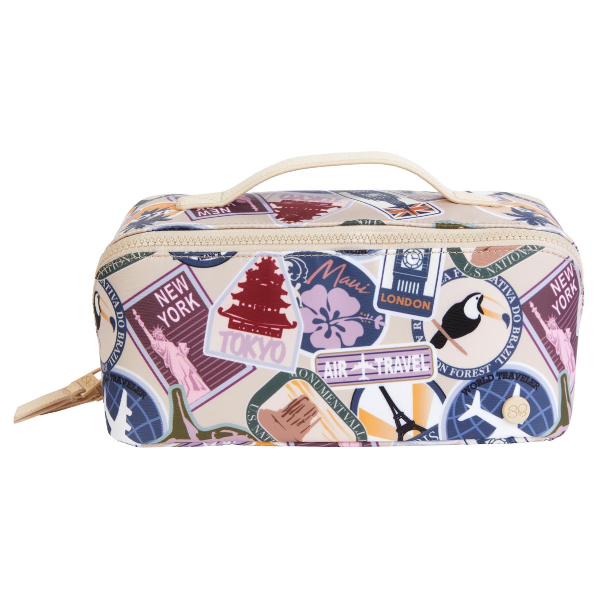 Samantha Brown Print Lined Polyester Cosmetic Case - 22178619 | HSN