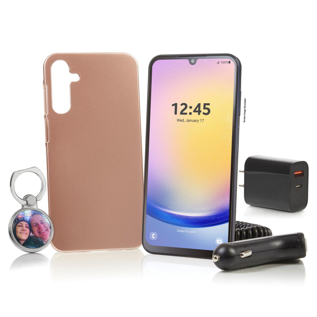 Samsung Galaxy A25 5G Tracfone w/1500 Talk & 4500 Text/GB Data Bundle