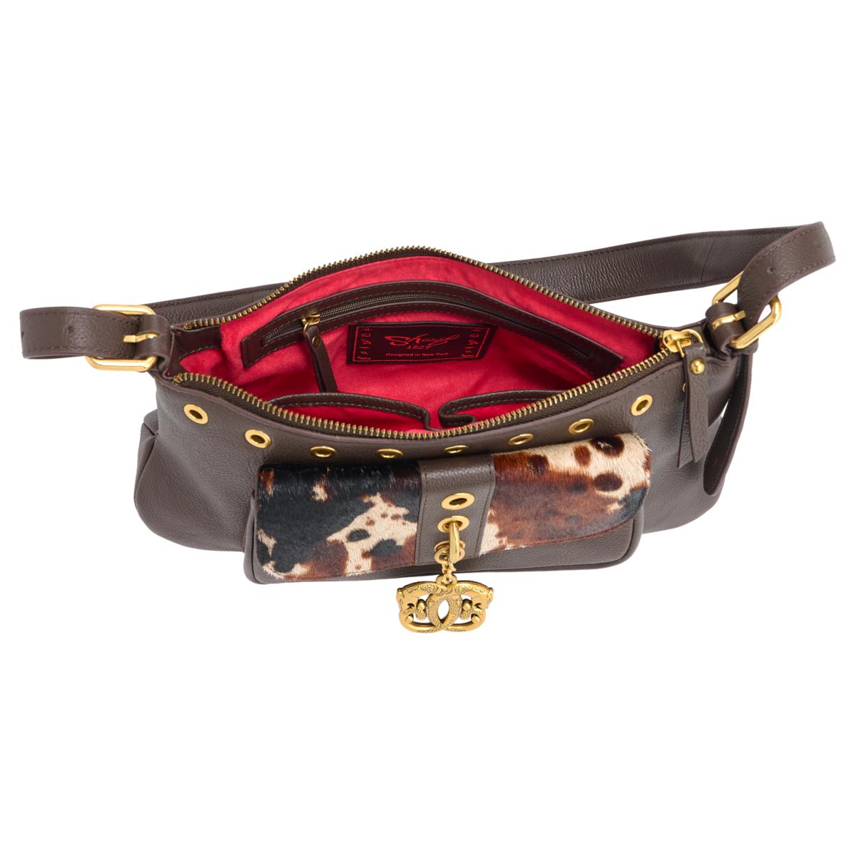 Sharif Legacy 100% Leather Handbag with Hair Calf Flap | HSN