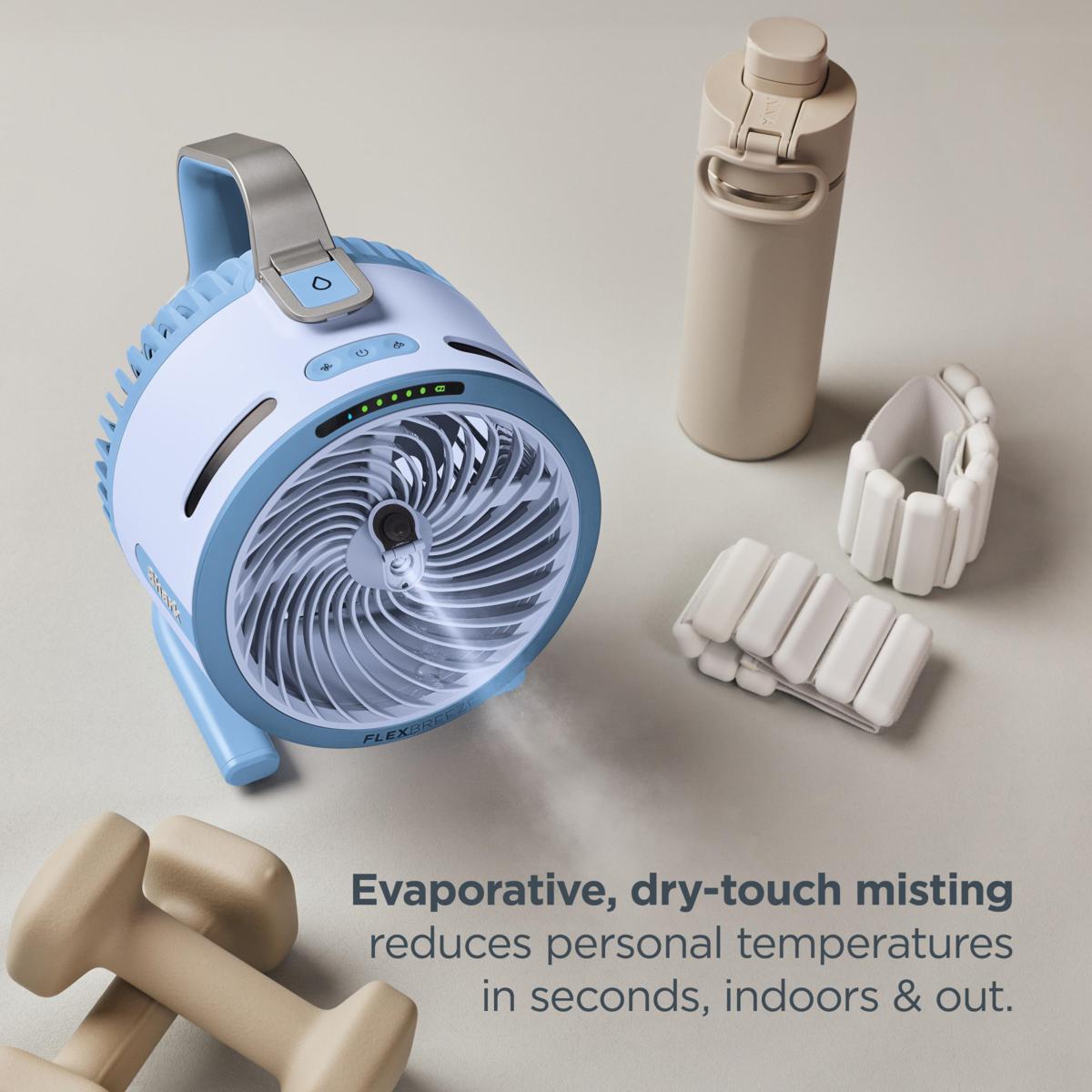 Shark FlexBreeze HydroGo Portable Fan with Evaporative Mist | HSN