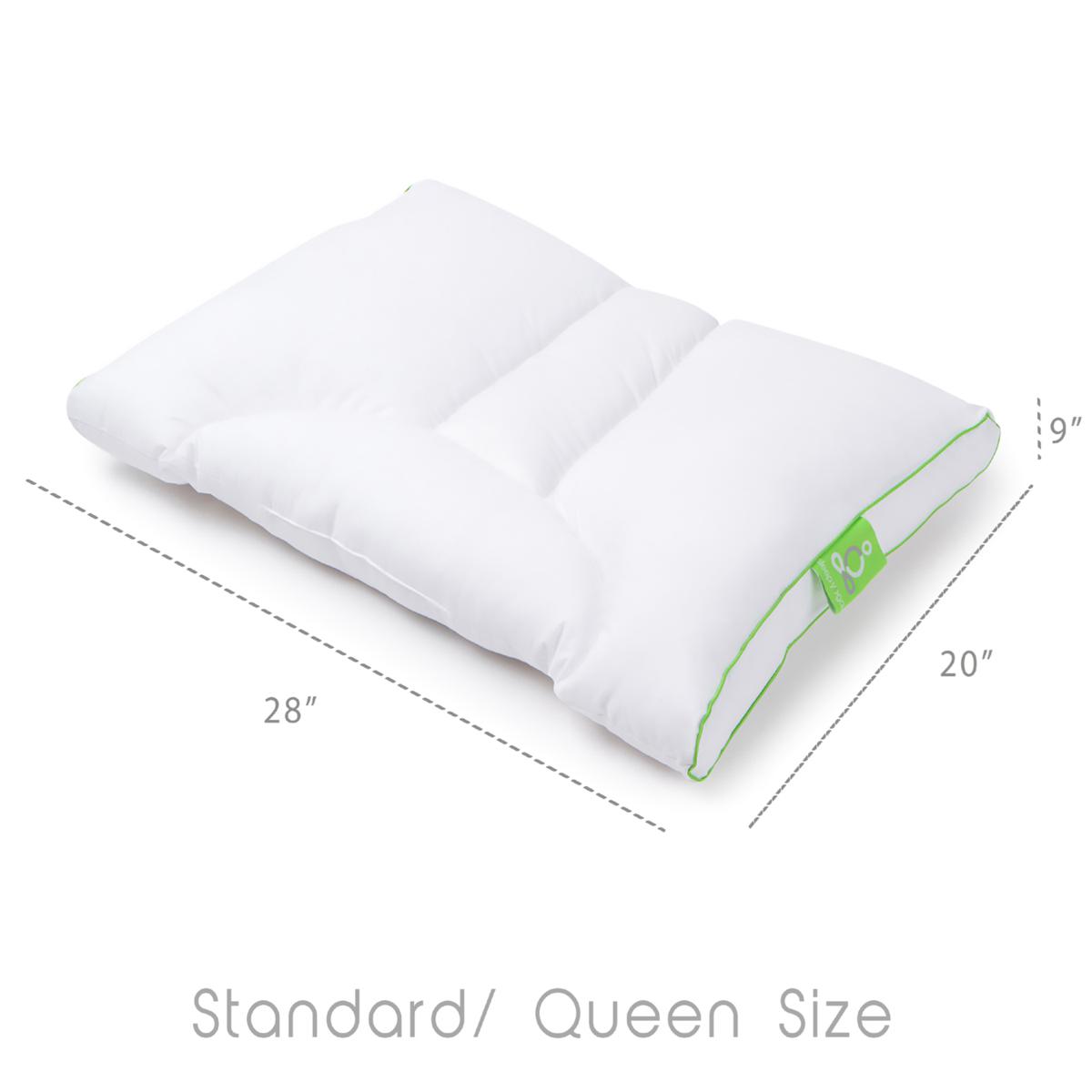 Sleep Yoga Specialty Medium Down Alternative Bed Pillow in the Bed Pillows  department at