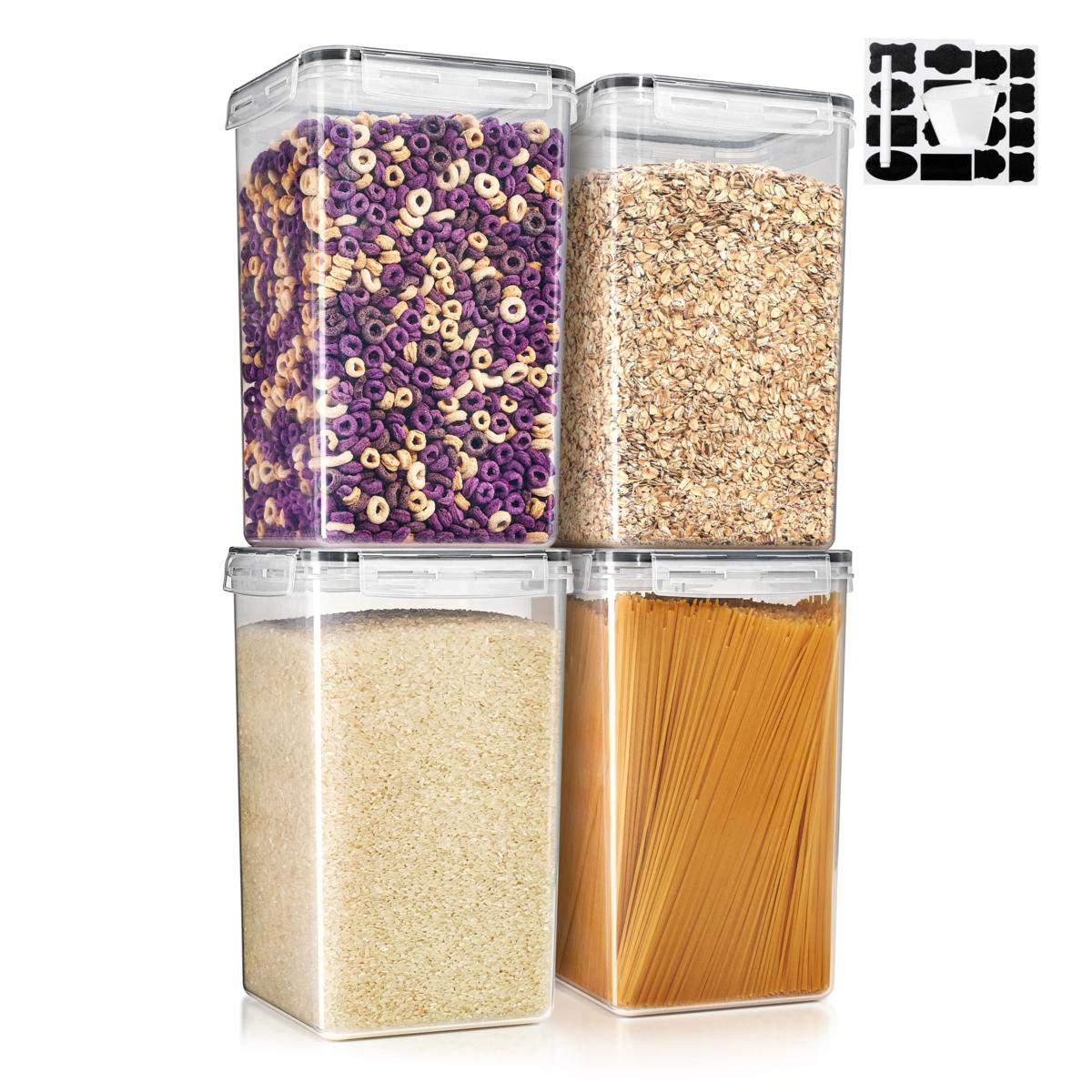 Sorbus 4-pack (6.5L / 219.79 oz.) Airtight Food Storage Containers