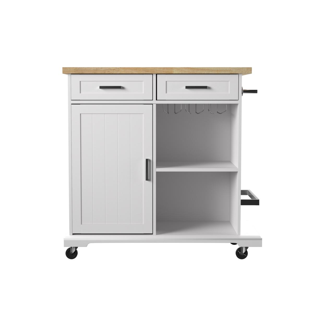 Southern Enterprises Hiltman Expandable Kitchen Island w/ Storage