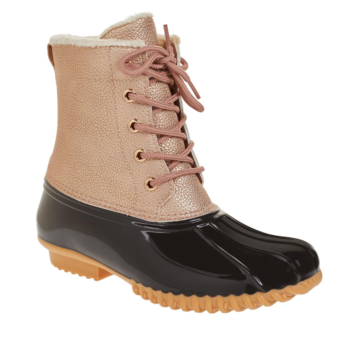 Womens zip up best sale duck boots