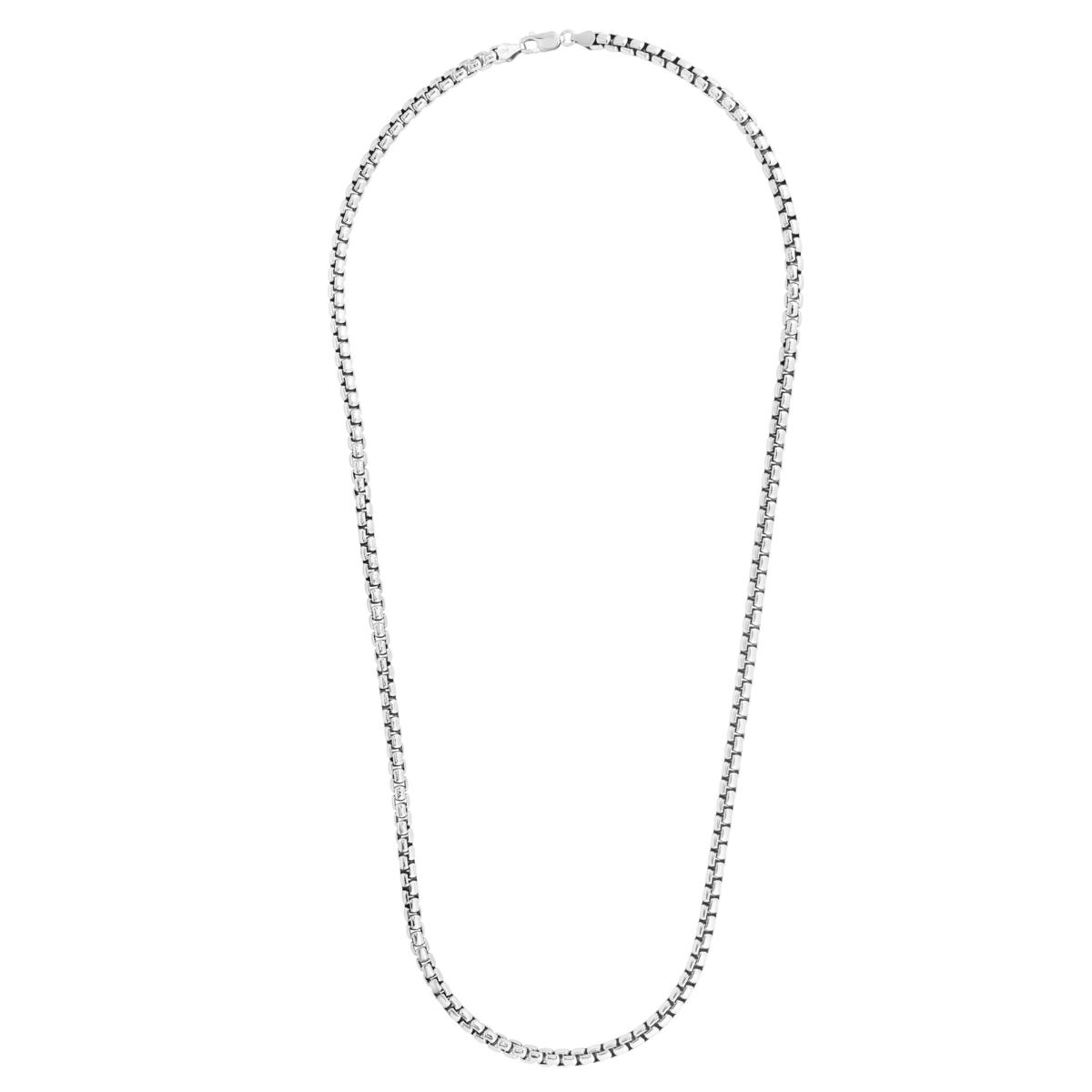 24 sterling silver box chain